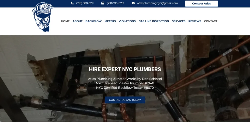 Atlas Plumbing NYC Plumbing Website